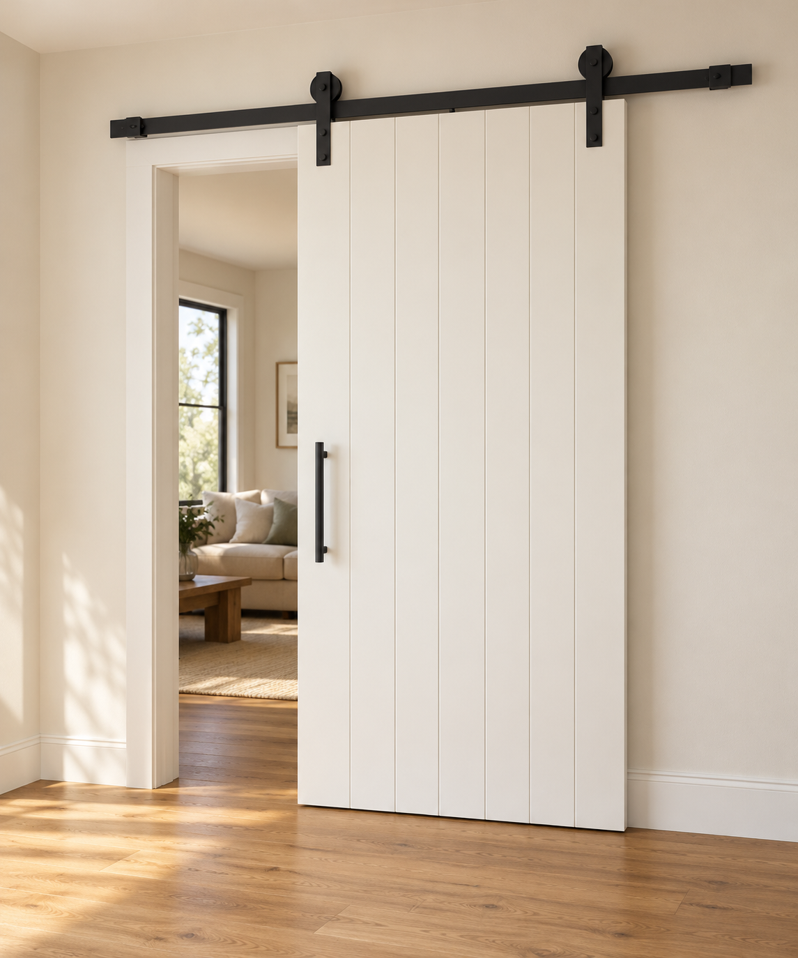 Signature Pattern Barn Door · Custom Size · Vertical · Painted · Illustrative design preview