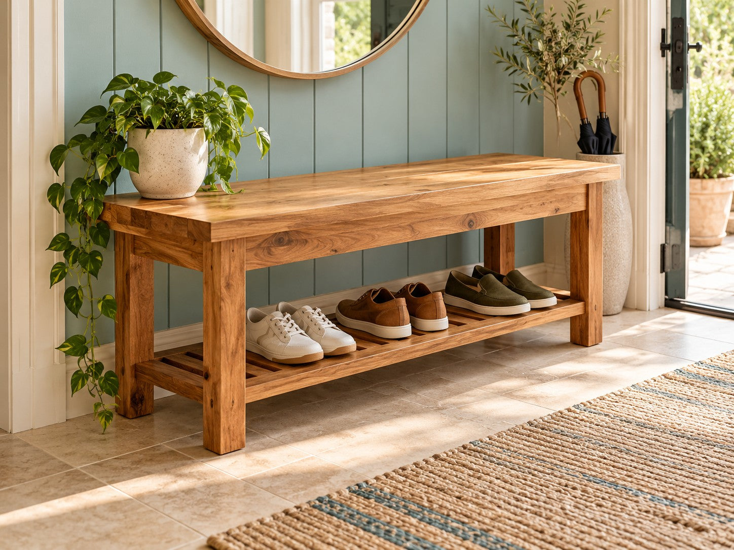 Sprouk Entryway Bench lifestyle design concept