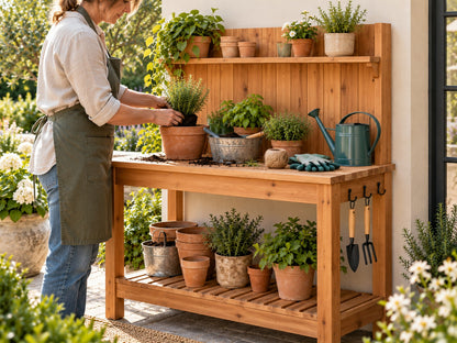 Evergreen Potting Bench