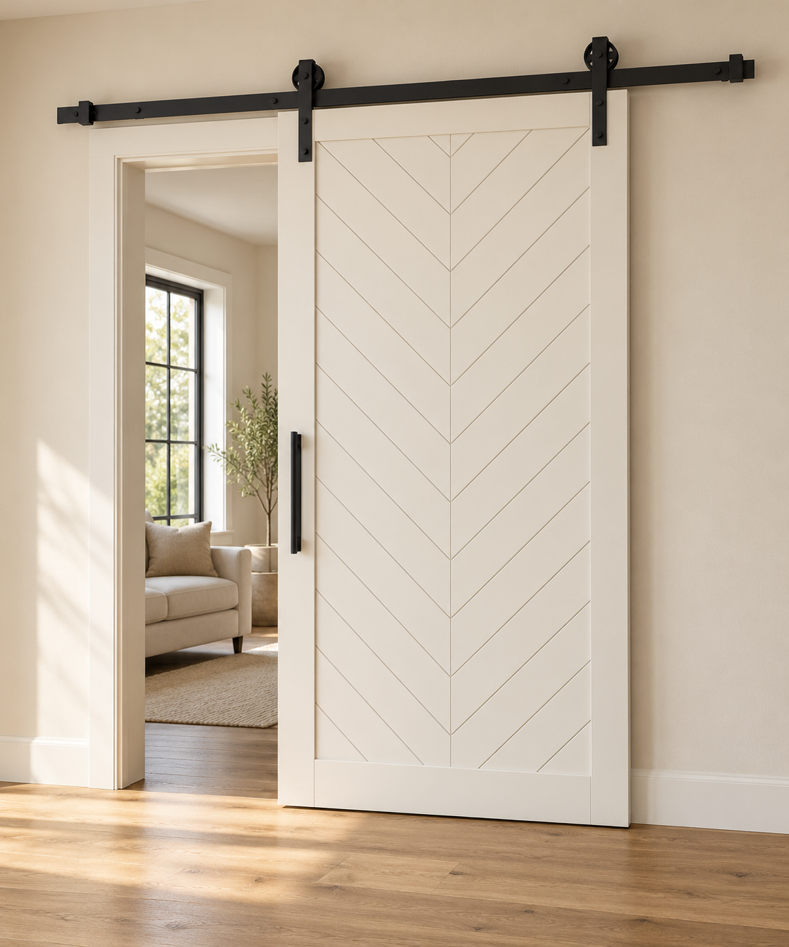 Signature Pattern Barn Door · Custom Size · Custom Pattern · Painted · Illustrative design preview