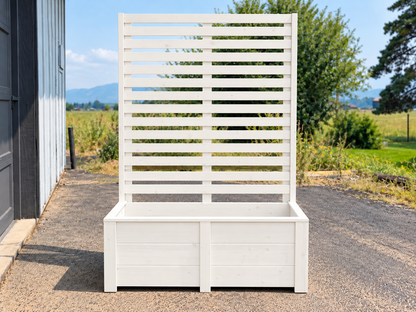 Evergreen Garden Trellis · Standard (48" wide 71" high) · Painted · Illustrative design preview