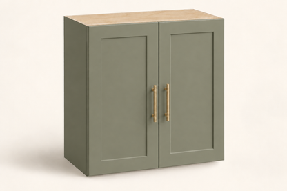 Summit 24-inch Double-Door Upper Cabinet · Custom — Book Consultation · Dried Thyme · Shaker · Illustrative design preview