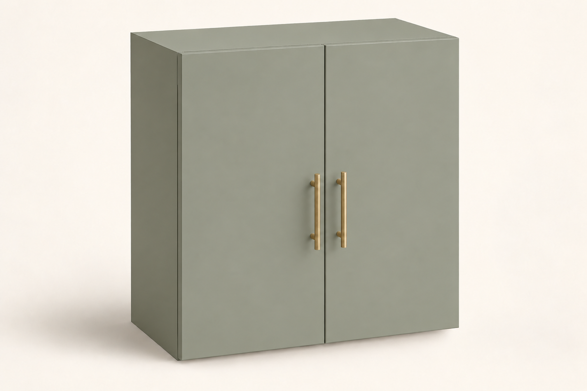 Summit 24-inch Double-Door Upper Cabinet · Custom — Book Consultation · Dried Thyme · Slab · Illustrative design preview